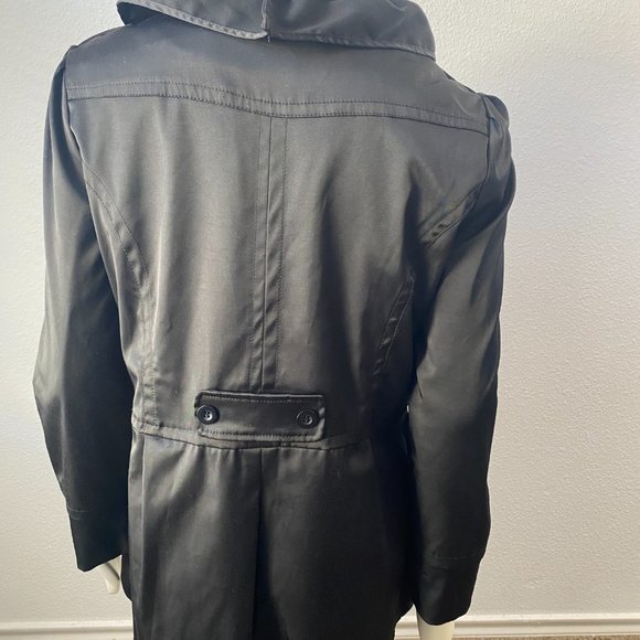 Ruby Cho Ruffle Jacket Black Front Zip Long Sleeve Size L - Picture 8 of 12